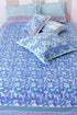 Mulmul Cotton Quilt In Floral BlockPrint